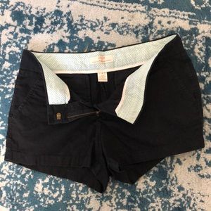 Black J. Crew chino shorts